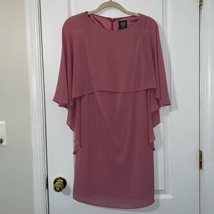 Vince Camuto mauve double layer dress